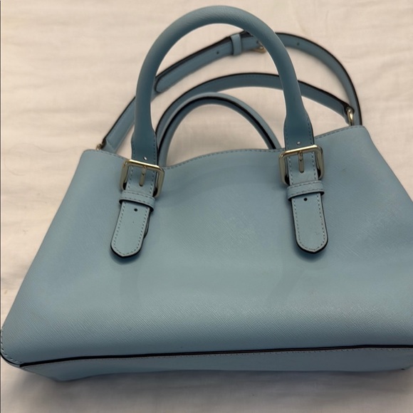 Kate Spade Blue Satchel with Silver Hardware - Picture 6 of 6
